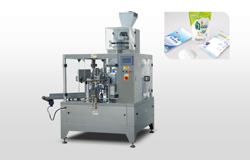 量杯式全自動轉盤給袋包裝機